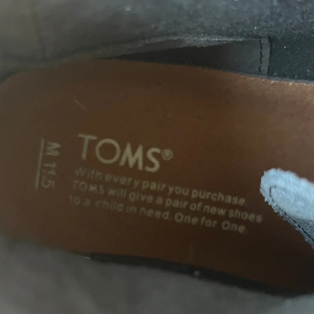 Toms Men's Charcoal Lenox Mid High-Top Suede Sneakers